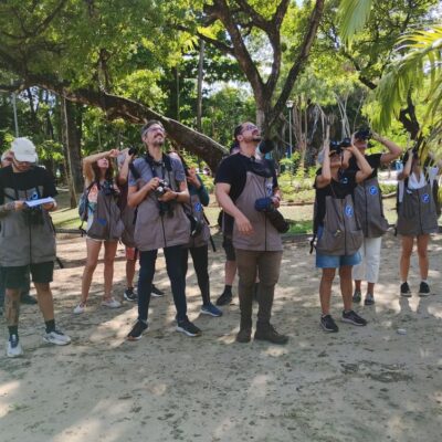 Observadores e pássaros no Recife - Foto Alonso Laporte 2
